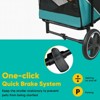 Itopfox Easy Fold Dual Entry Pet Stroller for Large & Medium Dogs with One-Foot Brake, All Terrain Wagon Cart with Air Mesh, Ideal for Senior Pets - 3 of 4