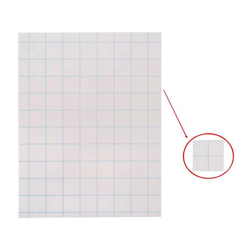 School Smart Graph Paper, 1 Inch Rule, 9 x 12 Inches, White, 500 Sheets, 4 of 5