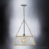 Urban Ambiance Luxury Art Deco Pendant Light,  23" x 20",  Midnight Black Finish, UHP3021 - 4 of 4