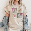 Floral Mama Coquette T-Shirt, White and Natural Boho Tee for Sweet and Stylish Moms| OrnamentallyYou - 4 of 4