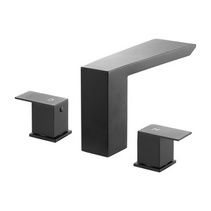 VEVOR Roman Tub Faucet, Bath Tubs Faucets Set with 2 Handles, Roman Tub Faucets Deck Mount for Pet Washing, Baby Care, Adult Bathing, Black - 1 of 4