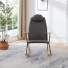 Ridstar Modern Rocking Adjustable & Accent Chairs with High Backrest For Living Room & Bedroom-Grey - 3 of 4