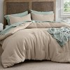 2/3 Pcs Waffle Comforter Set Soft Cotton Bedding Set Premium Cotton Cover with Polyester Fill for All Seasons - 2 of 4