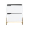 NicBex 2-Drawers Nightstand Modern Bedside Table with Storage Space End table for Living Room, Bedroom, Study - 2 of 4