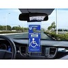 Maison Products Handicap Parking Placard Holder, Ultra Transparent Disabled Permit Protective Cover with Large Hanger (Set of 2) - 3 of 4