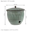 Sunnydaze Outdoor Decorative Metal Garden Hose Holder with Lid - 4 of 4