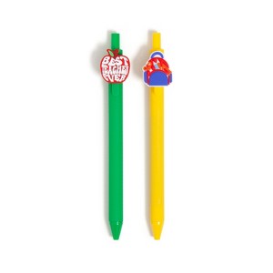 U Brands 2ct Novelty Pens Backpack and Apple - 1 of 4