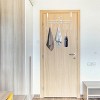 LunaLulinlk Over Door Hanger with 7 Hooks,White Coat Hooks,Cat DesignWall Hooks Punch-Free White - 2 of 4