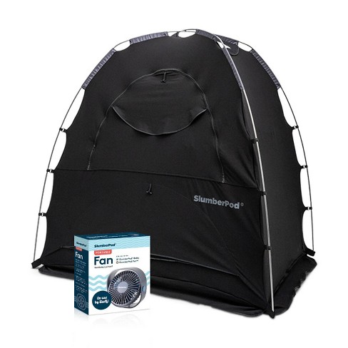 Slumberpod Combo With Fan Blackout Portable Privacy Pod - Black