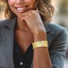 Ross-Simons Italian 18kt Gold Over Sterling Grid-Pattern Cuff Bracelet - 2 of 3