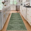TackView Striped Runner Rug Non-Slip Hallway Runners, Low Pile Washable Mat for Laundry Room Kitchen Stain-Resistant Entryway Rugs - 2 of 4