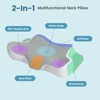 PAGED 23.6" Neck Pillow, Ergonomic Memory Foam Bed Pillow with Removable Cover for Back, Stomach or Side Sleepers, Cervical Pain Relief - 4 of 4