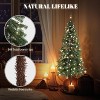 VINGLI 6ft Pre-lit Artificial Christmas Tree with Warm White LED Light, 344 Realistic Branch Tips - 4 of 4