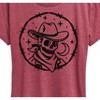 Women's - Instant Message - Skeleton Cowboy with Moon Short Sleeve Graphic T-Shirt - 2 of 4