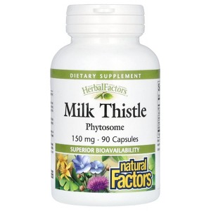 Natural Factors HerbalFactors®, Milk Thistle, 150 mg, 90 Capsules - 1 of 2