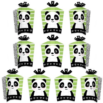 Big Dot of Happiness Party Like a Panda Bear - Table Decorations - Baby Shower or Birthday Party Fold and Flare Centerpieces - 10 Count