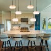 LLHZSY 3-Lights LED Glass Ceiling Chandelier 20 9/10" Wide for Kitchen Living Room Dining Room - 4 of 4