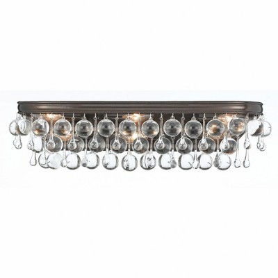 Crystorama Lighting Calypso 6 - Light Vanity in  Vibrant Bronze