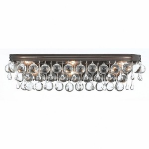 Crystorama Lighting Calypso 6 - Light Vanity in  Vibrant Bronze - 1 of 3