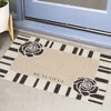 Unique Bargains Geometric Pattern Modern Outdoor Resist Dirt Non-Slip Washable Durable Thin Entrance Rugs - 2 of 4