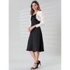 INSPIRE CHIC Women's Elegant Sheer Floral Lace Crop Bolero Shrug - 4 of 4