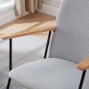 CAVINAS Minimalist Rocking Chair Accent Chair with Headrest Pillow,Modern Armchair Leisure Chair for Living Room&Bedroom,Teddy Lounge Chair, - 2 of 4
