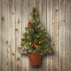 National Tree Company 3 ft. Crestwood Spruce Half Tree with Battery Operated Warm White LED Lights - 2 of 3