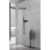 Black Shower Faucet Set Shower System 10 Inch Rainfall Shower Head with Handheld Sprayer Bathroom Luxury Rain Mixer Combo Set, Rough-in Valve Included - 2 of 4