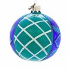 Santa Land 4.0 Inch Green Fleur-De-Orleans Christmas Tree Ornament Set , Ornament Ball Mardi Gras Krewe (3PC) - 3 of 4