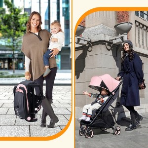 Lightweight Travel Stroller, Foldable Compact Stroller with Reclining Seat and Canopy, Airplane Friendly,Ideal for Travel and Growing Infants - 1 of 4