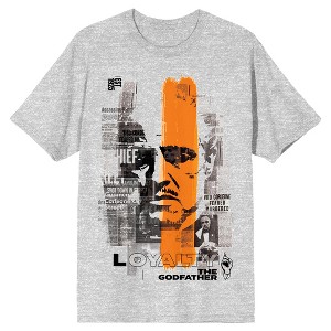 The Godfather Vito Corleone Loyalty Crew Neck Short Sleeve Men's Athletic Heather T-shirt - 1 of 2