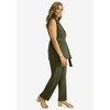 Jessica London Belted Crepe Vest Set - 4 of 4