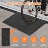Rubber Driveway Curb Ramps, 15 Ton Capacity Heavy Duty Car Ramp, 2.5 Inch High Curbside Bridge Ramp, 4ft Motorcycle Ramp for Loading Dock Garage - 3 of 4