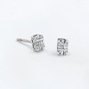 Pure Collection by Ross-Simons 0.10 ct. t.w. Diamond Cluster Earrings in Sterling Silver - 3 of 4