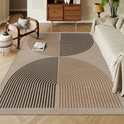 Lahome Modern Back to College Series Rainbow Jute Washable Outdoor Area Rug-Soft, Durable Carpet for Patio, Garden, or Balcony