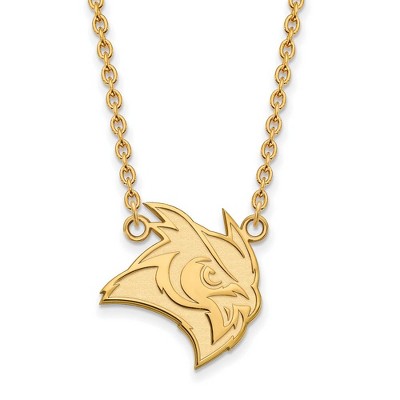 Black Bow Jewelry 10k Yellow Gold Rice Owls NCAA Necklace 18 Inch