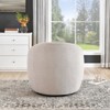 Roundhill Furniture Galleria 360 Swivel Faux Shearling Barrel Chair - 4 of 4
