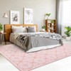 COZONY Modern Floral Printed Low Pile Non Slip Area Rug for Living Room Bedroom Home Office - 3 of 4