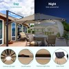 Sonkuki 10×10FT Outdoor Solar LED Cantilever Patio Umbrella w/Base and Aluminium Pole, 360° Rotation and Infinite Canopy Angle Adjustment - image 4 of 4