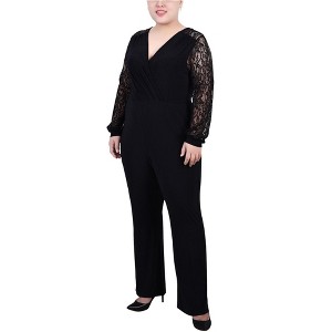 NY Collection Womens Lace sleeve Jumpsuit - 1 of 1