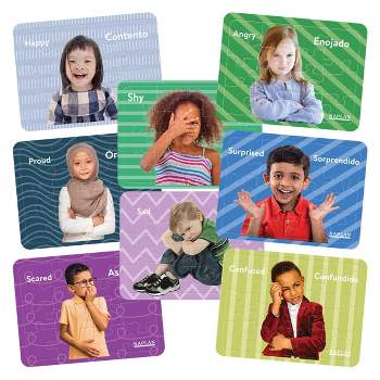 Kaplan Early Learning Photo Real Emotions Puzzles of Children - Set of 8