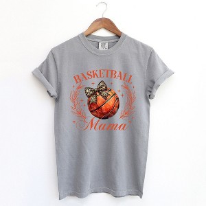 Simply Sage Market Women's Coquette Basketball Mom Short Sleeve Garment Dyed Tee - 1 of 4