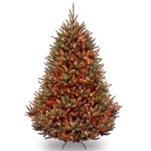 7.5' Prelit Natural Fraser Fir Artificial Christmas Tree Multicolor Lights - National Tree Company - 1 of 4