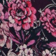 dark berry rose paisley