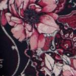 dark berry rose paisley