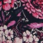 dark berry rose paisley