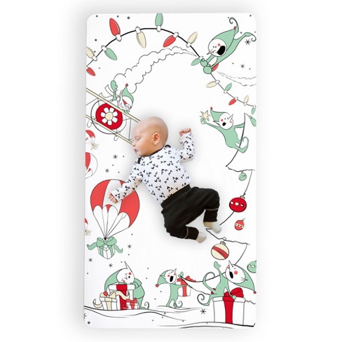 Christmas baby cheap crib sheets