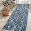 Machine Washable Area Rug Low Pile Vintage Printed Ultra-Thin Non Slip Rugs Stain Resistant Foldable Indoor Carpet for Living Room Bedroom - 4 of 4