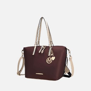 MKF Collection Layla Solid Tote Bag Convertible Backpack by Mia k - 1 of 4