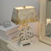 Rustic Vintage Table Lamp with Distressed Finish, 27.56" tall, Elegant White Decor Light, 1pc - 2 of 4